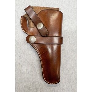 Vtg Hunter 1100G-17 Brown Leather Holster Hunting Shooting Sports Tactical